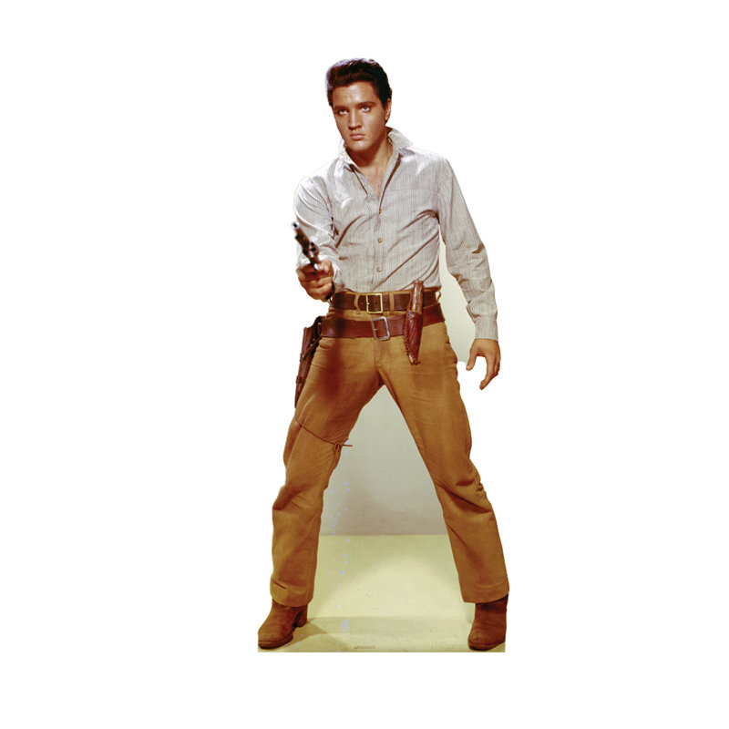Support en carton gunfighter Elvis Presley