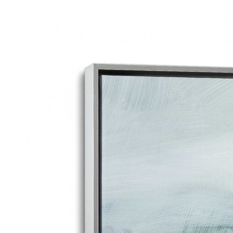 Serene C Courants I, reproduction sur toile dans un cadre, H 12,75 po x l 18,75 po, Chrome poli
