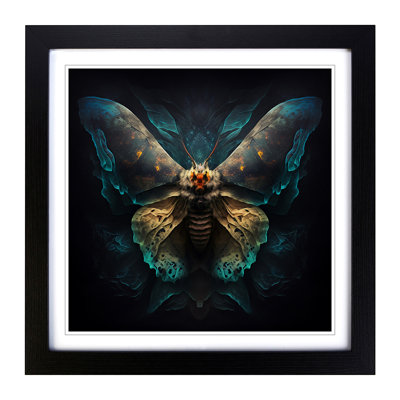 Moth Expressionism - Framed Print