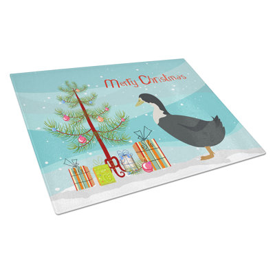 Planche à découper de noël en verre trempé en verre trempé caroline