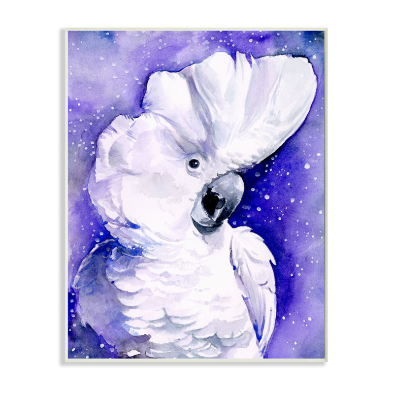 « space oiseau rose animal mauve » par jennifer paxton parker-reproduction d’art, H 15 po x l 10 po x P 0,5 po
