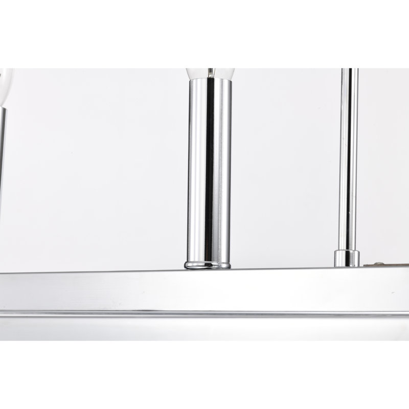 Girardo 6 - Light Dimmable Square / Rectangle Chandelier, Polished