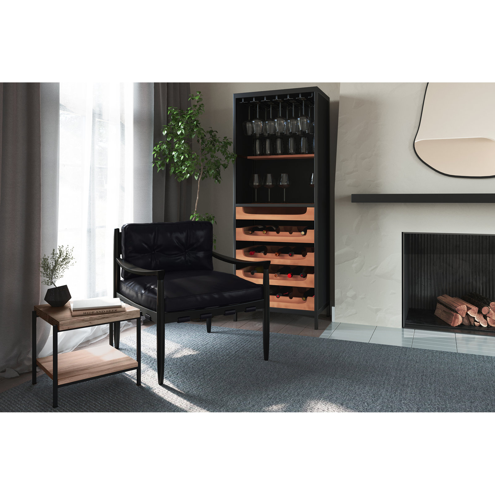 Varga Youmans Bar with Wine Storage