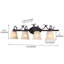 Haase 4-Light Dimmable Bronze Vanity Light