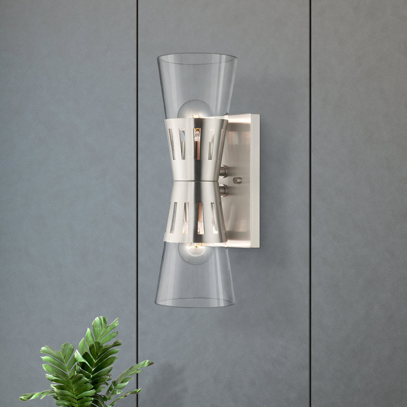 Armed Sconce, Brushed Nickel