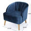 Fauteuil élégant de style moderne du milieu du siècle avec texture et style en velours, fauteuil stylé et durable