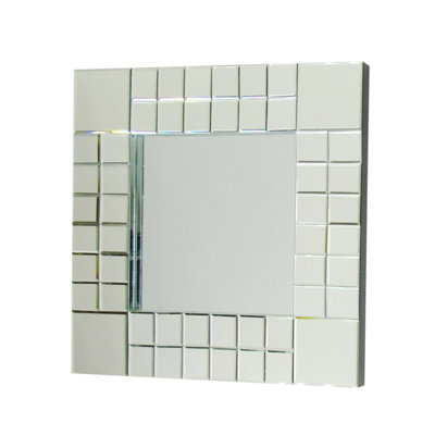 Miroir décoratif biseauté Grid