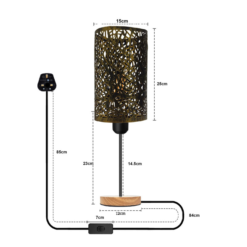 Wood Desk Lamp