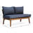 Modern Outdoor With Gray Padding And Mid-Century Fabric Seat Cushion
