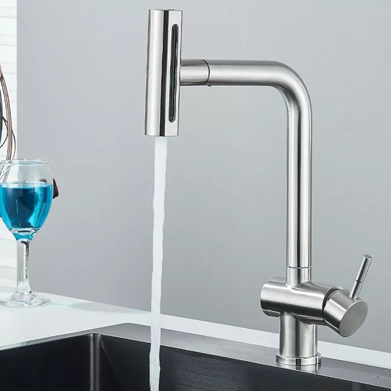 Belfry Kitchen Magdalen Kitchen Faucet, Brushed Nickel