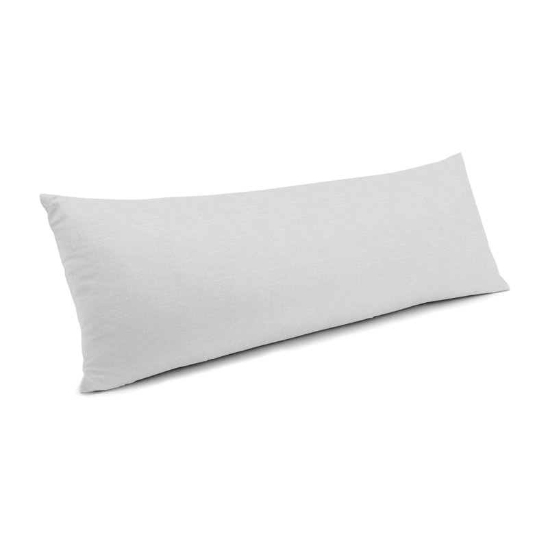 Coussin ClassicLinen, 12 po x 24 po, Gris froid, Mélange de duvet