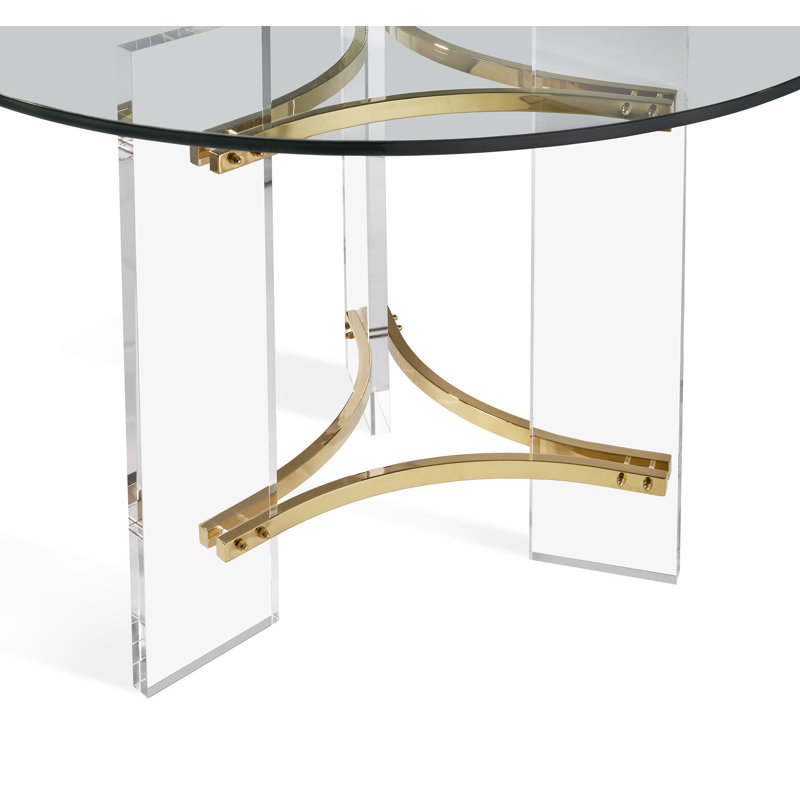 Tamara Round Glass Dining Table