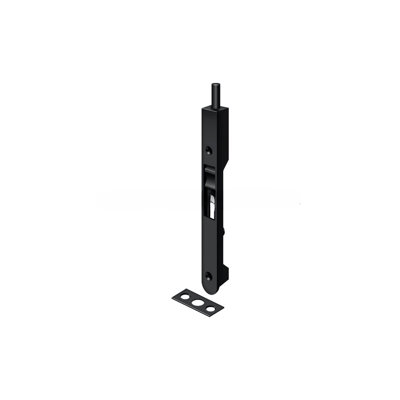Deltana 7FBR19 7" Flush Bolt; Heavy Duty; Black Finish