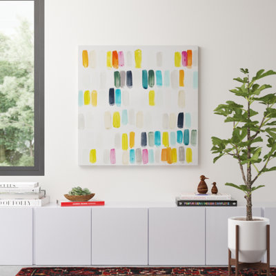 Bright Swatches I by June Erica Vess - Wrapped Canvas Painting