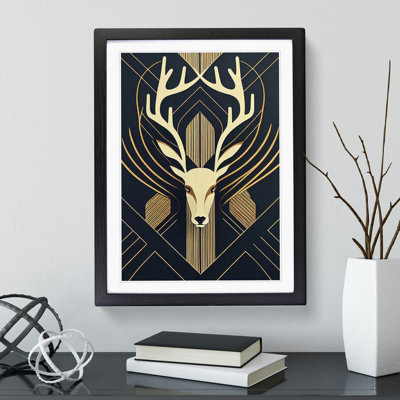 Deco Stag No.1 1 Piece Single Picture Frame Wall Art