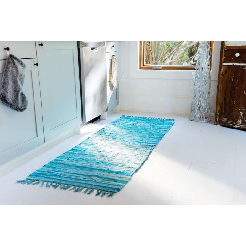 Gwin Cotton Abstract Indoor Rug, Runner 2'7" x 6'7"