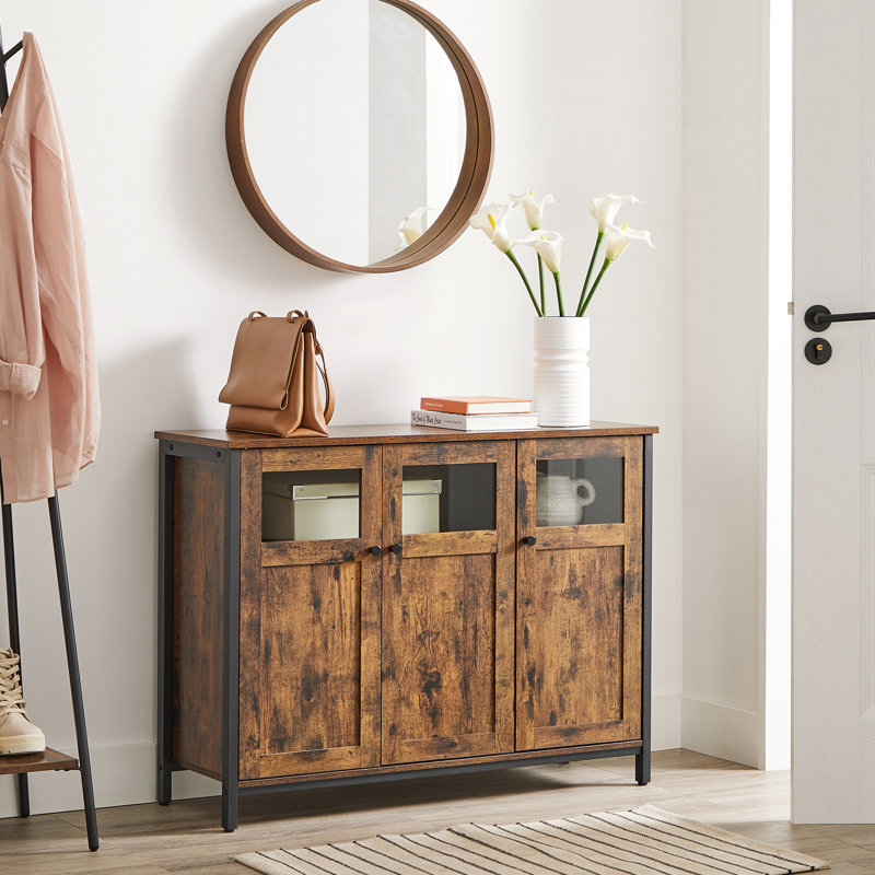 Adisynne 100cm Sideboard, Rustic Brown/Black