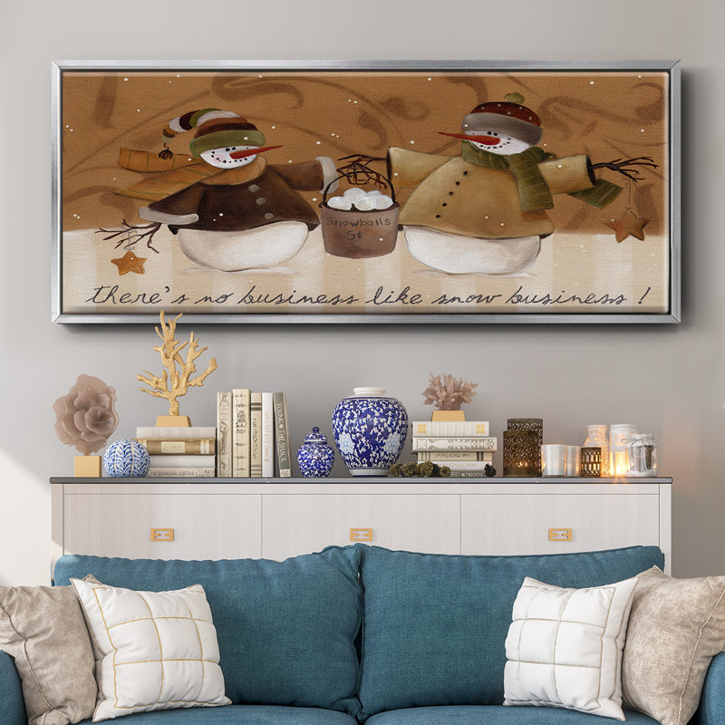 Snowballs- Framed Canvas