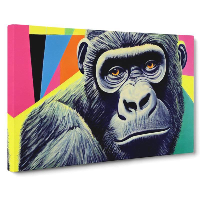 Awe Inspiring Gorilla - Wrapped Canvas, 40cm H x 60cm W x 3cm D