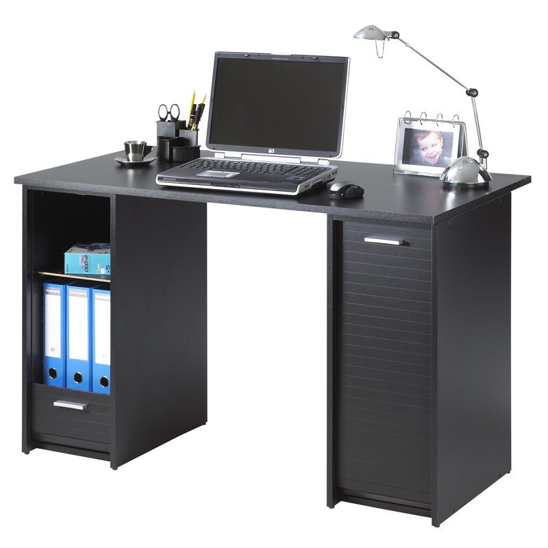 120cm W Rectangle Writing Desk, Black