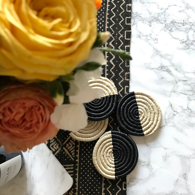 Mod Raffia Coasters
