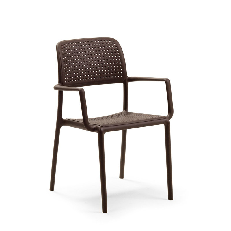 Swarthofthi Patio Dining Armchair, Coffee