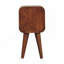 Table de chevet incurvée en bois massif