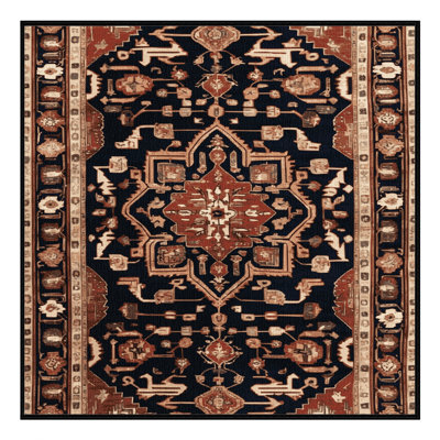 Tapis brun lavable à la machine