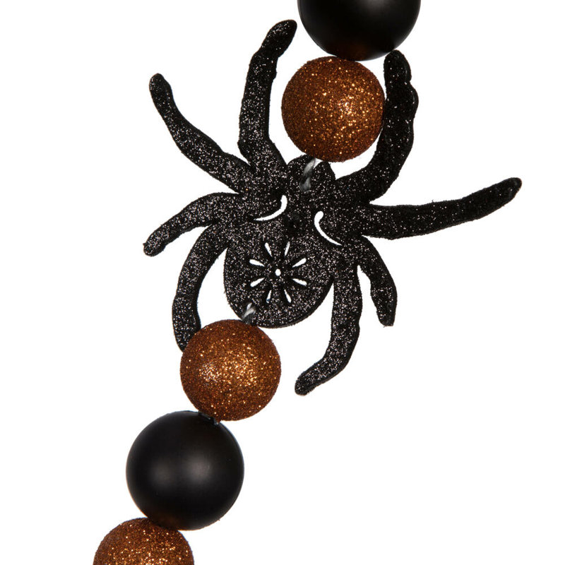 Guirlande 6 'orange et noire Halloween