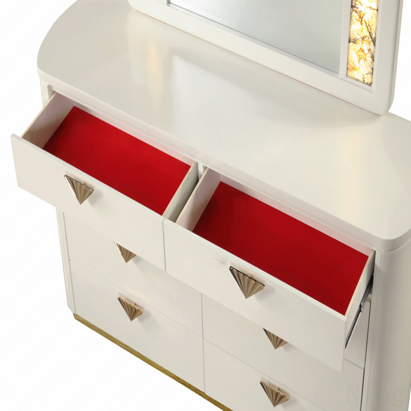 Commode 8 tiroirs de style moderne en bois