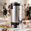 Urne à café commerciale, distributeur de boissons chaudes de 40 oz 203 oz avec robinet sans goutte, cafetière à infusion rapide 1090 W, contrôle automatique de la température, pour la restauration, les fêtes, les églises et les restaurants-122920544