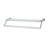 Keniya 1 Piece Metal and Glass Accent Shelf