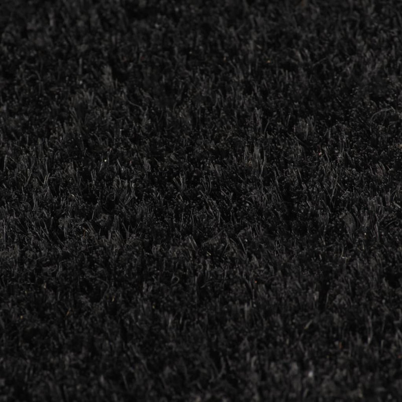 Musette Non-Slip No Pattern Doormat, Black