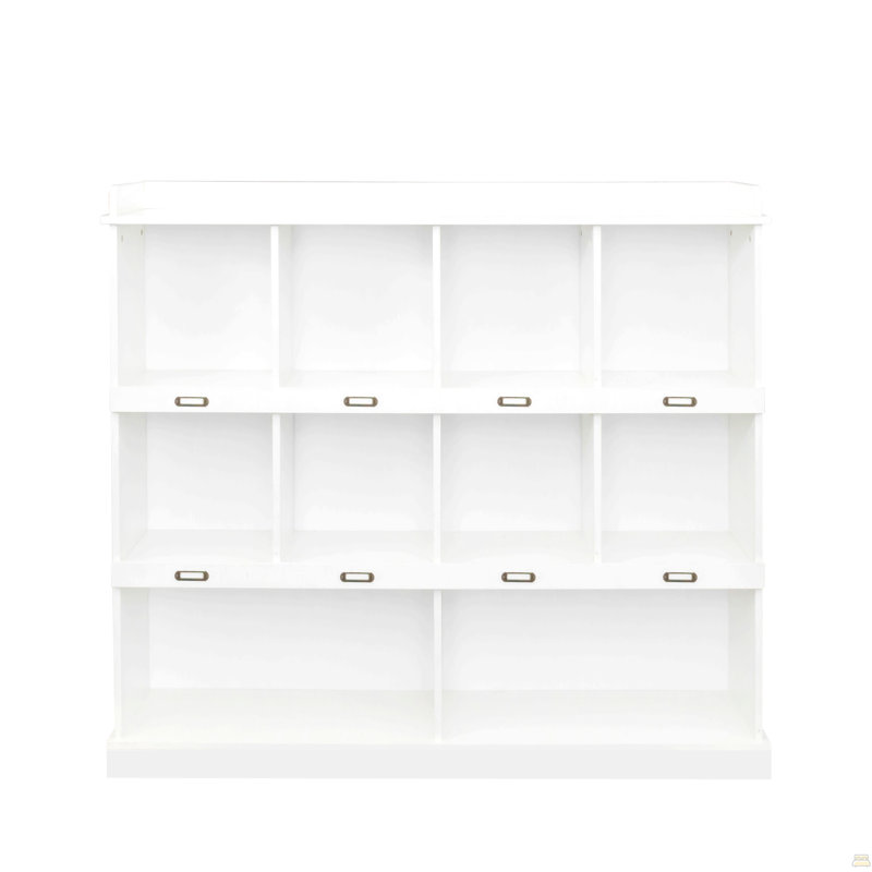 Bibliothèque à 10 tablettes, Blanc