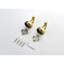 Porte-serviettes 6 pièces pour salle de bain en acier inoxydable, fixation murale or brossé, touche moderne, bords lisses, facile à installer, doré, style, rouille,-1416702035