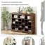 Buffet rustique brun avec rangement pour chaussures-395027242