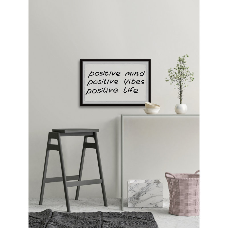 Positivity - Single Picture Frame Painting, 20cm H x 30cm W x 3.81cm D