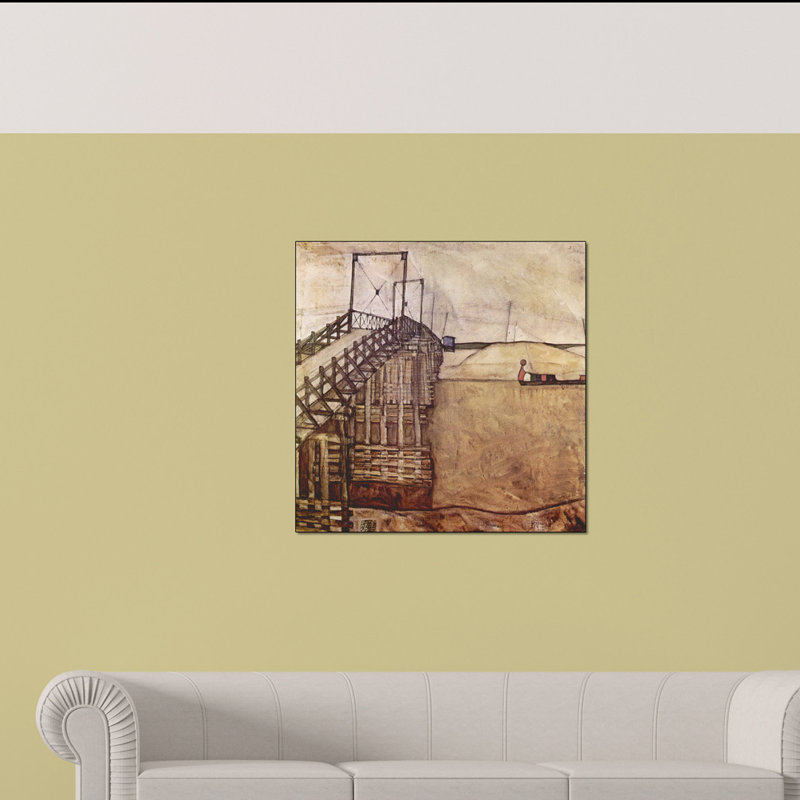 'The Bridge' Painting Print, 70cm H x 70cm W x 1.8cm D