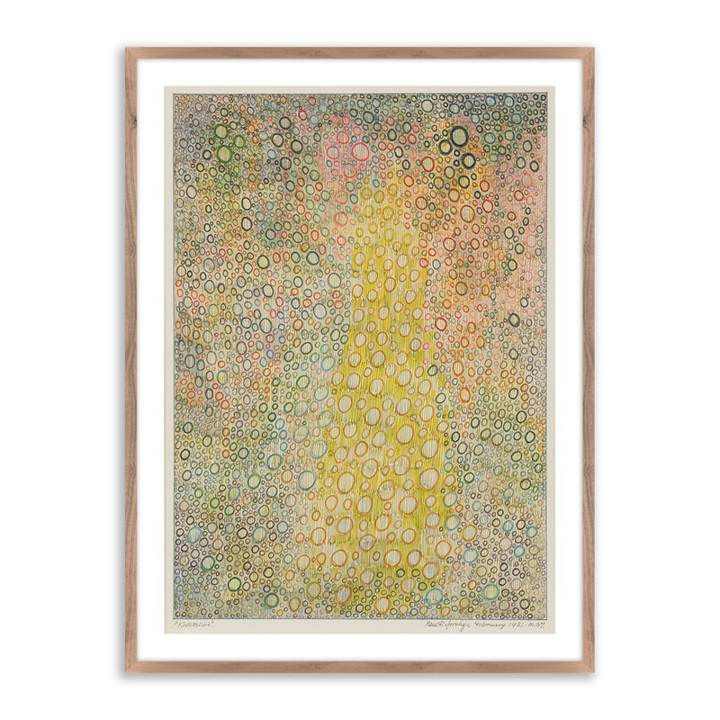Kasbah Print by Pepi Sprohge, 48" H x 36" W x 2.5" D, Dark Brown