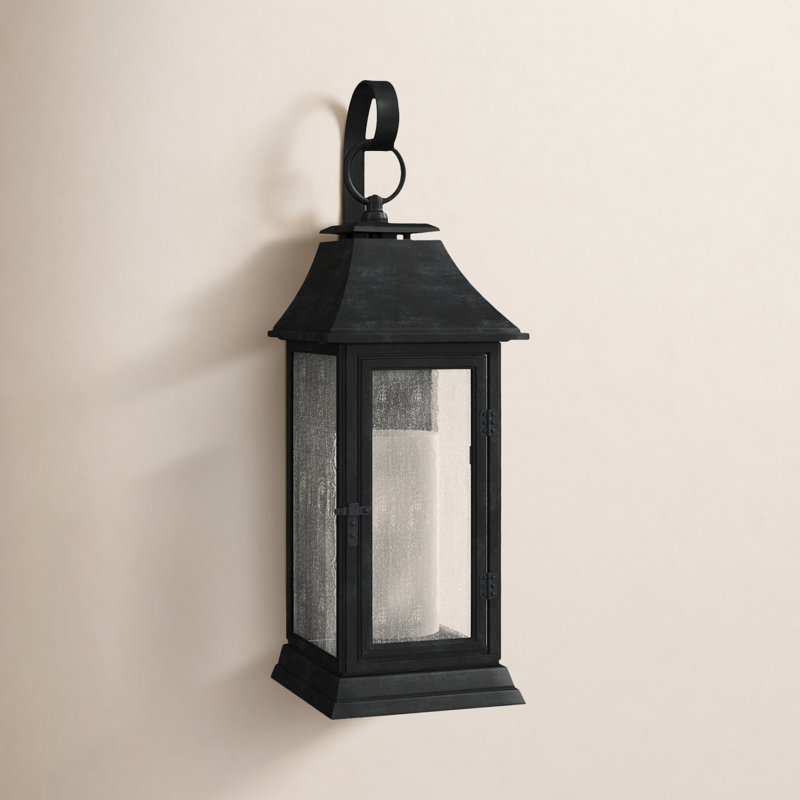 Shepherd - Light Outdoor Wall Lantern, Dark Weathered Zinc, 25.63" H x 8.5" W x 9.63" D