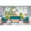 Ando 4 Piece Teak Sofa Seating Group with Sunbrella Cushions-366227593-533780455