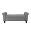 Banc de rangement Claxton de 127 cm (50 pouces) de style contemporain, capitonné, avec couvercle rabattable, accoudoirs arrondis et charnières à fermeture douce.-136310675-136310672
