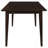 Cappuccino 5-piece Rectangular Dining Set