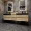 Ensemble de meuble-lavabo double mural Golitz-65239717