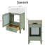 20" Bathroom Vanity Cabinet With Ceramic Sink And Storage Cabinet-1447264285
