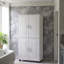 Armoire de rangement haute et large pour salle de bain, unité de rangement pour salle de bain, armoire autoportante avec 4 portes, tablettes réglables