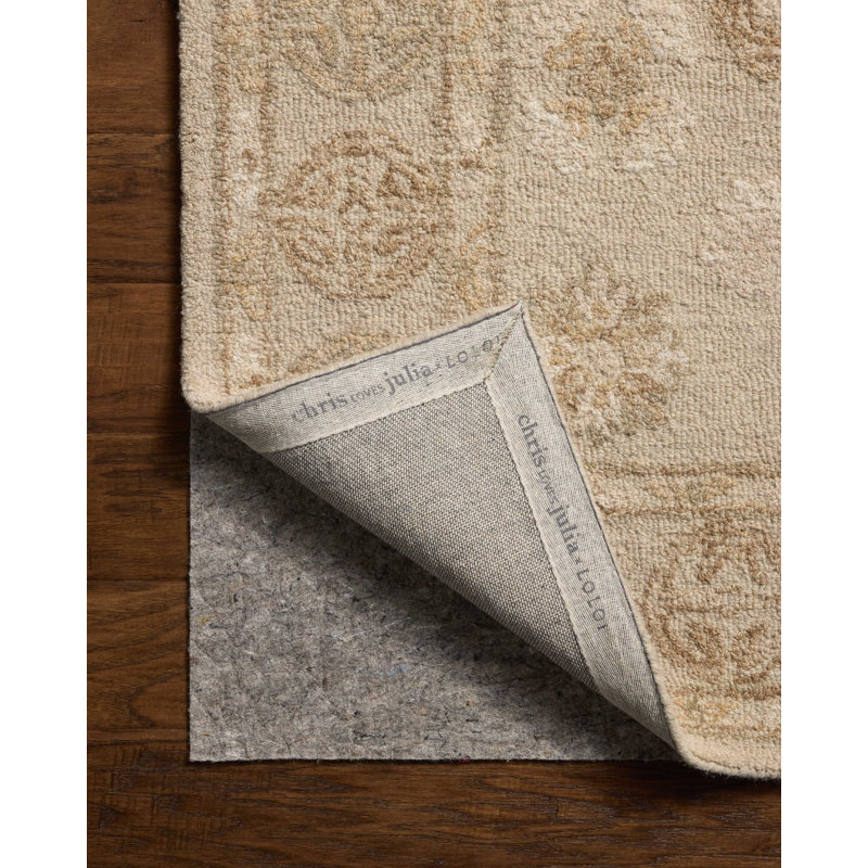 Chris Loves Julia x Loloi Dorothea Dove / Natural Area Rug, Rectangle 8'6" x 11'6"