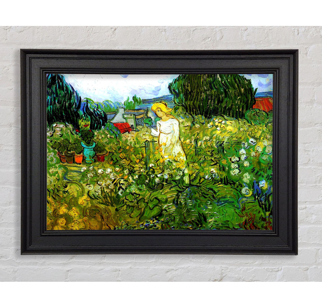 Van Gogh Marguerite Gachet Im Garten Gerahmter Druck