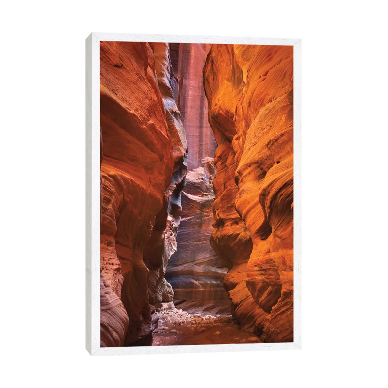 Buckskin Gulch IV 1 Piece Wall Art on Canvas, 101.6cm H x 66.04cm W x 3.81cm D, White Framed