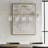 Curiana 5-Light Linear Chandelier With Textured Glass Shades